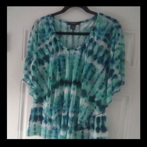 Liz McCoy Tie Dye Top Size Small